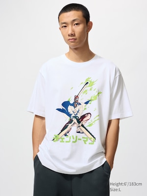 Anime Chainsaw Man UT Graphic T-Shirt | Denji