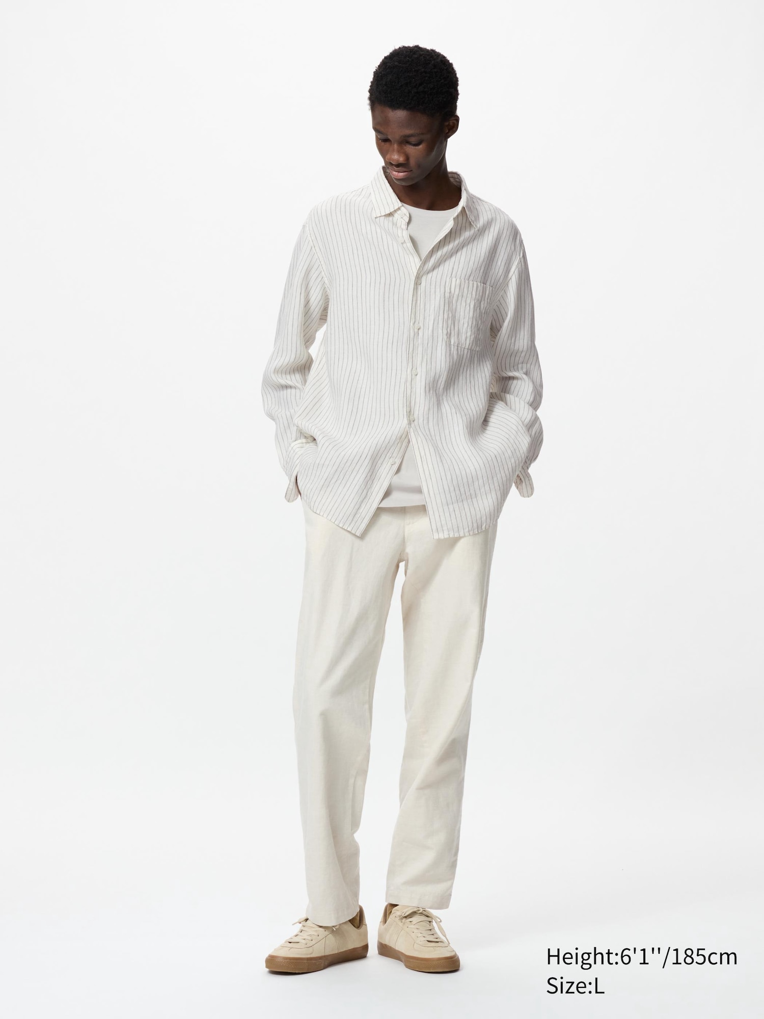 Premium Linen Shirt | Striped | UNIQLO US
