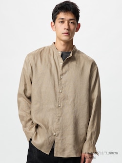 Premium Linen Shirt | Stand Collar