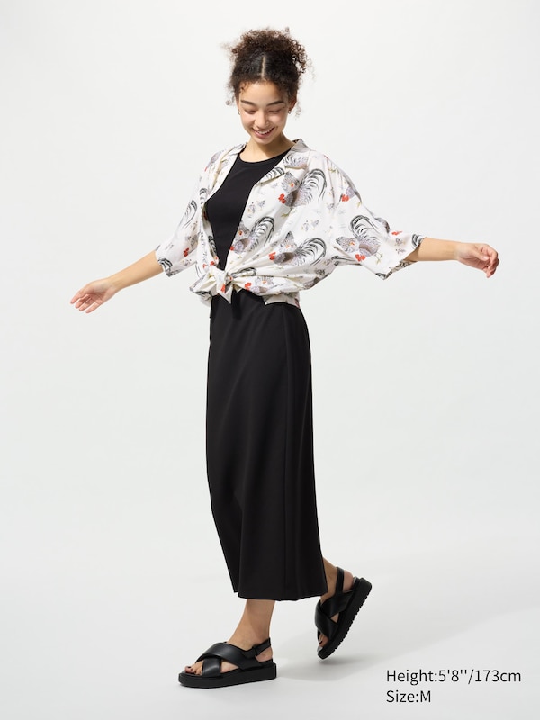 Open Collar Short Sleeve Shirt | Ito-Jakuchu