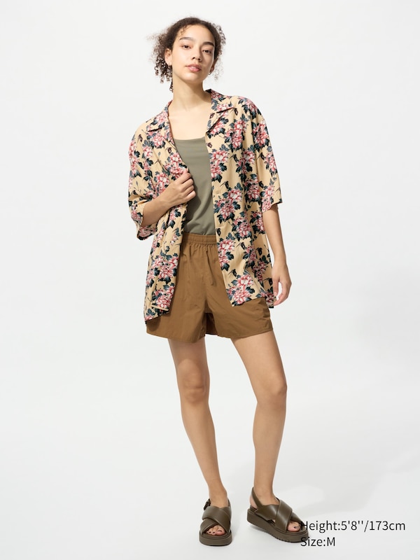 Open Collar Short Sleeve Shirt | EDO UKIYO-E