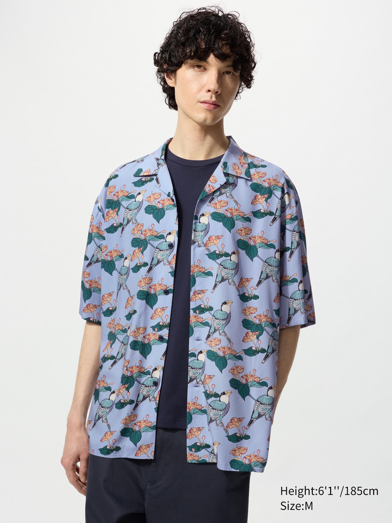 Open Collar Shirt | Short Sleeve | Edo Ukiyo-E Print