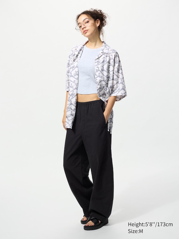Open Collar Short Sleeve Shirt | UNSODO