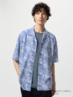 Open Collar Short Sleeve Shirt | UNSODO