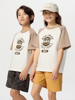 AIRism Cotton Graphic T-Shirt | Raglan Sleeve