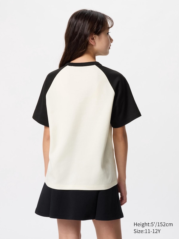 AIRism Cotton Graphic T-Shirt | Raglan Sleeve
