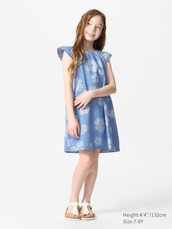 Denim Dress | Printed