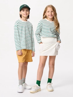 AIRism Cotton T-Shirt | Long Sleeve | Striped