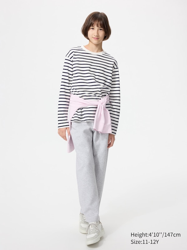AIRism Cotton T-Shirt | Long Sleeve | Striped