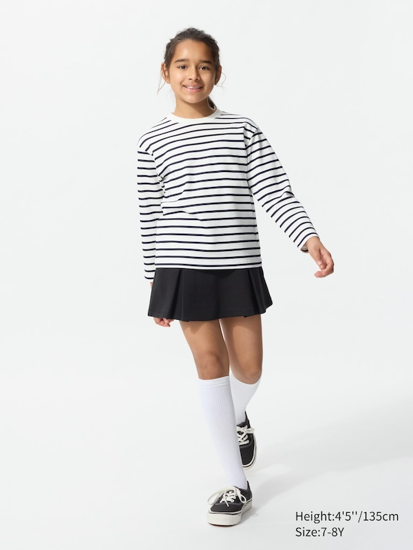 AIRism Cotton T-Shirt | Long Sleeve | Striped
