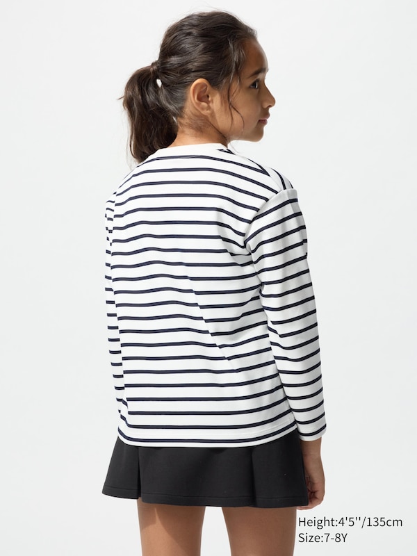 AIRism Cotton T-Shirt | Long Sleeve | Striped