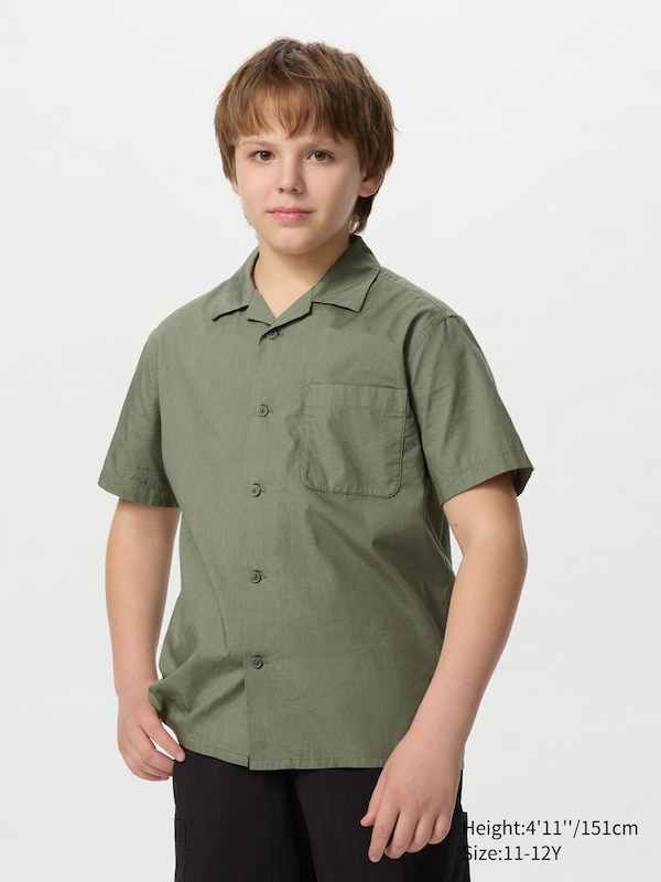 Open Collar Shirt | Short Sleeve