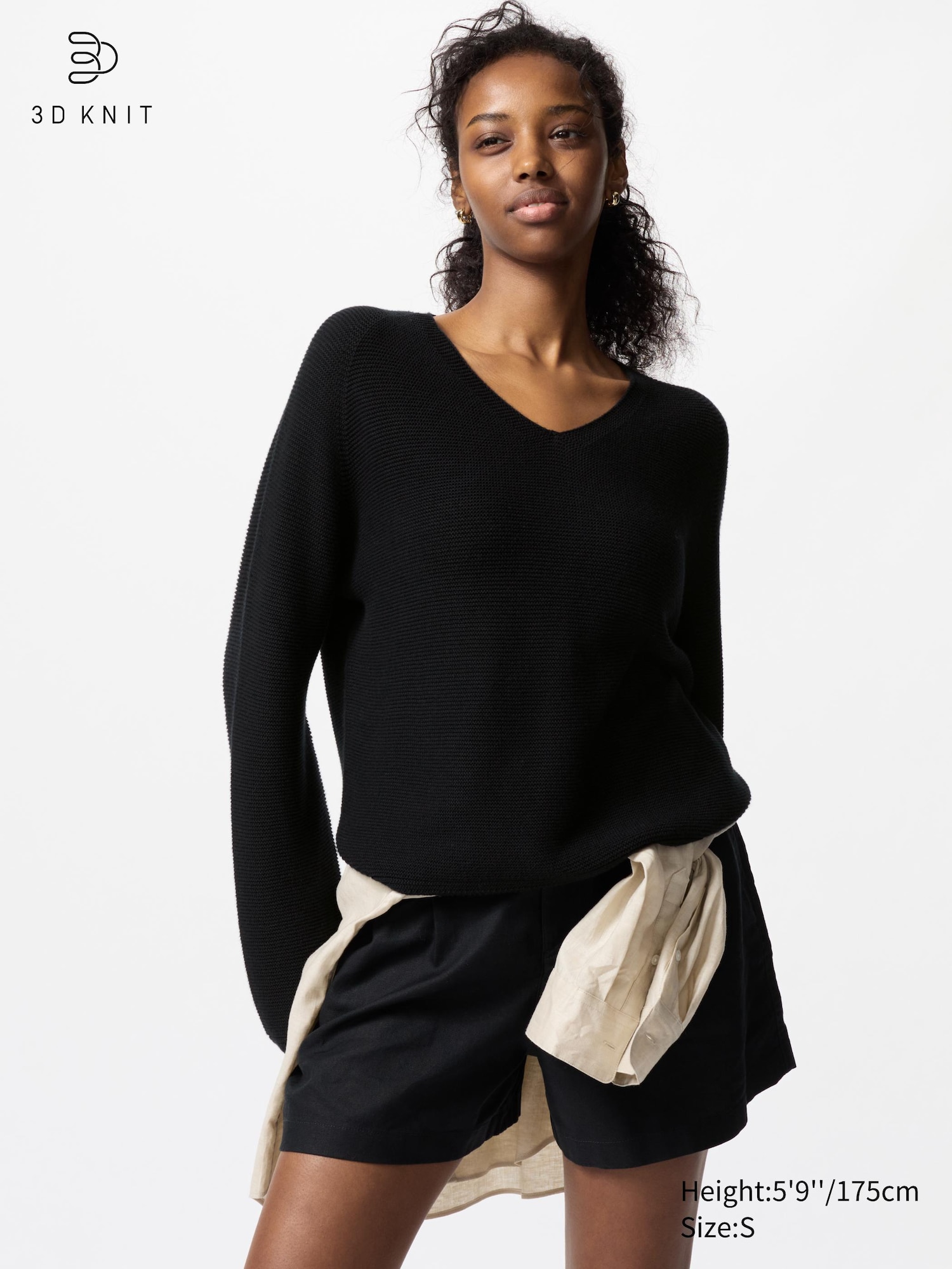 3D Knit Ribbed Square Neck Sweater (Mame Kurogouchi) | UNIQLO US