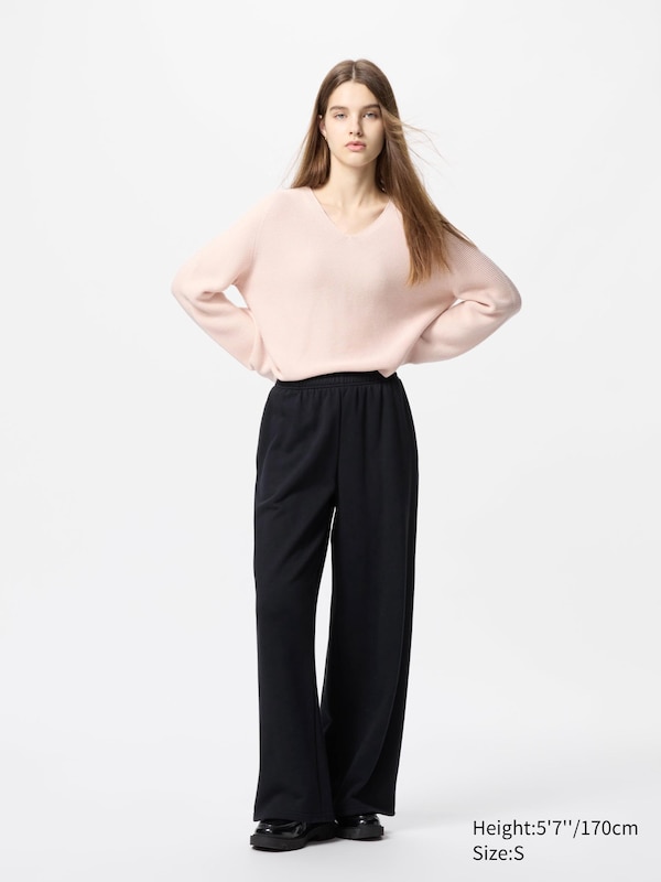 3D Knit Cotton Relaxed Sweater | V-Neck