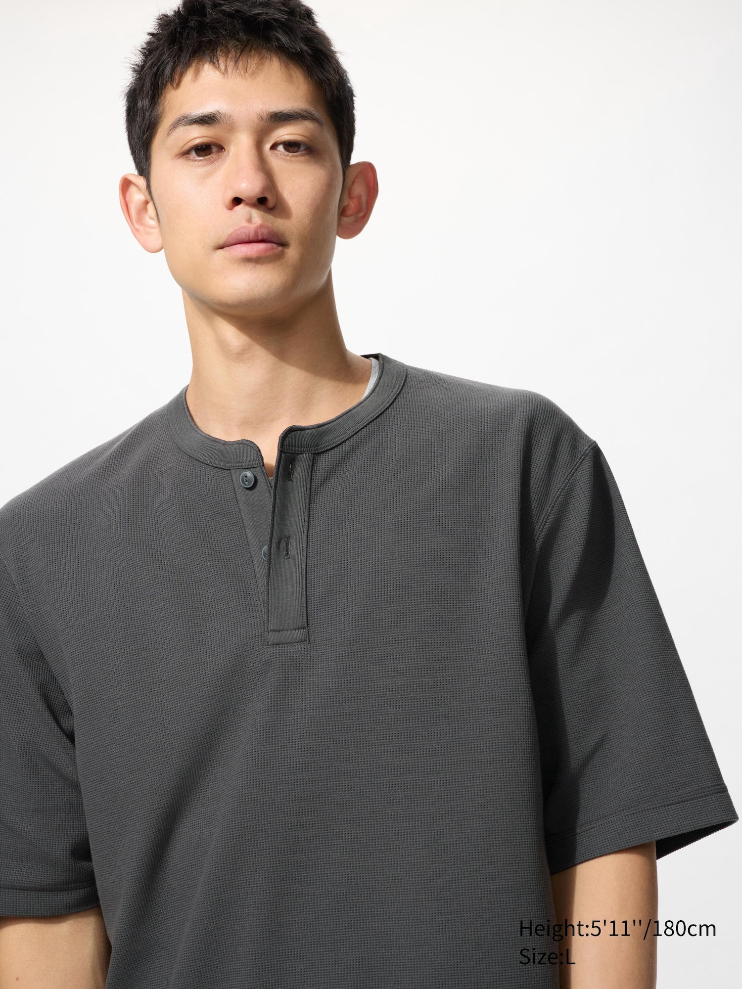 uniqlo waffle henley