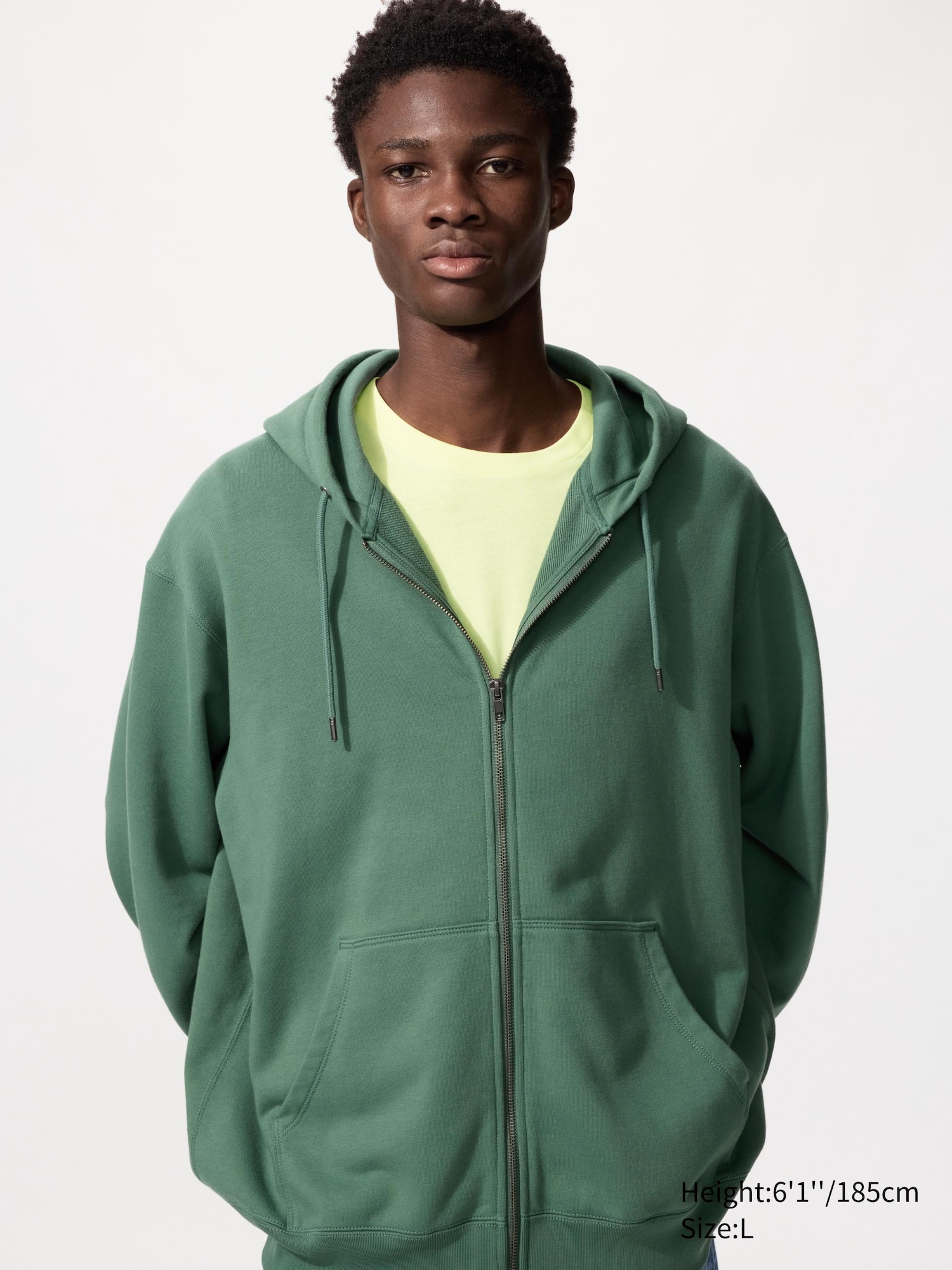 Sweat Full-Zip Hoodie | UNIQLO US