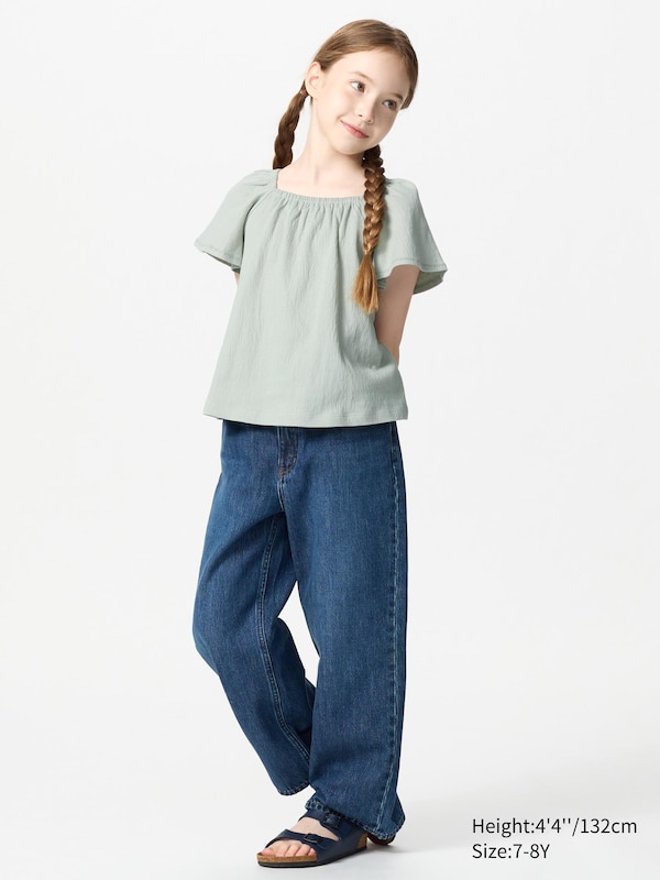 Gathered Flare Sleeve T-Shirt
