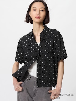 Rayon Blouse | Short Sleeve | Printed