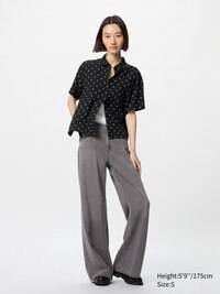 Rayon Blouse (Printed, Short Sleeve)