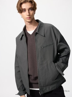 Zip-Up Blouson Jacket