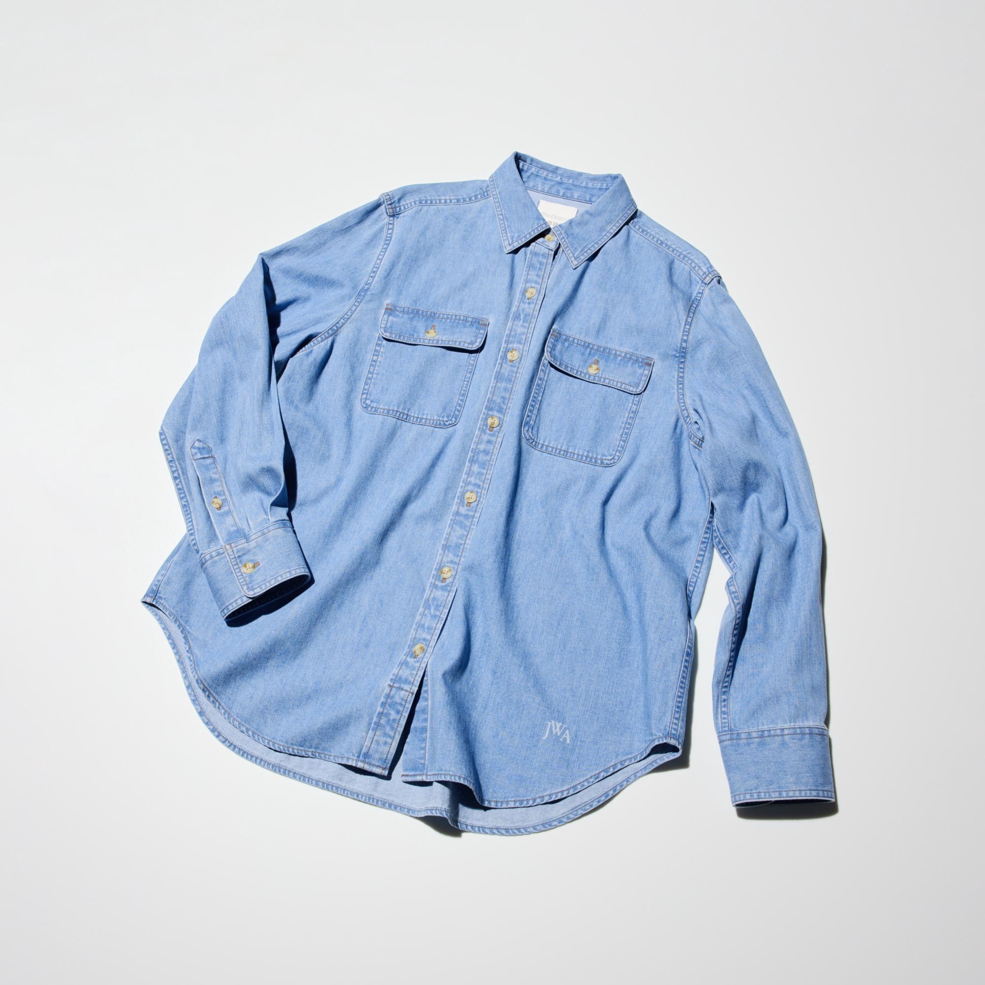 Denim Oversized Shirt/デニムオーバーシャツ Over denim shirt【W..×meg】 – Frames / W..
