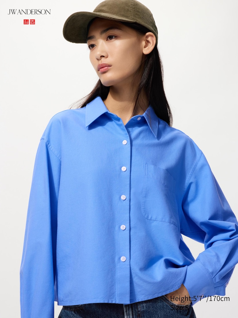 Oxford Boxy Cropped Shirt_64