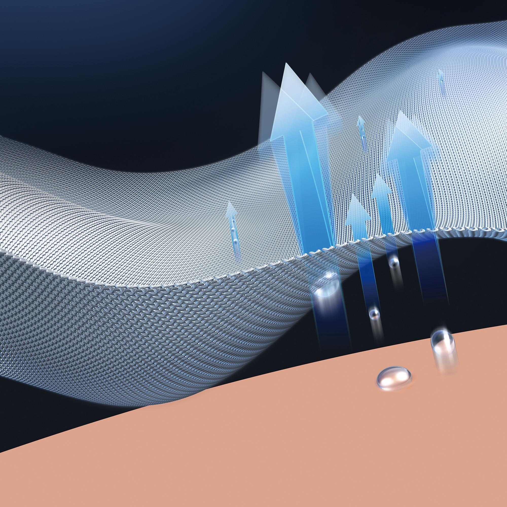 ’DRY-EX’ technology wicks away soft texture to keep you feeling fresh.