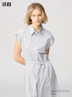 Cotton Shirt Dress | Sleeveless