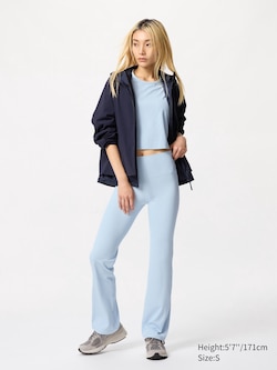 AIRism Soft Ribbed Flare Leggings