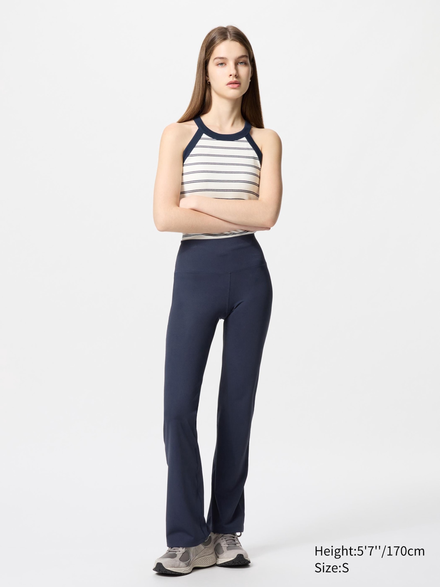 AIRism Soft Ribbed Flare Leggings