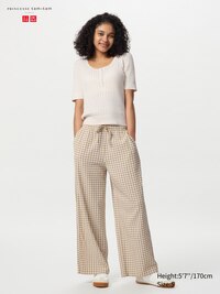 Seersucker Easy Pants | Gingham