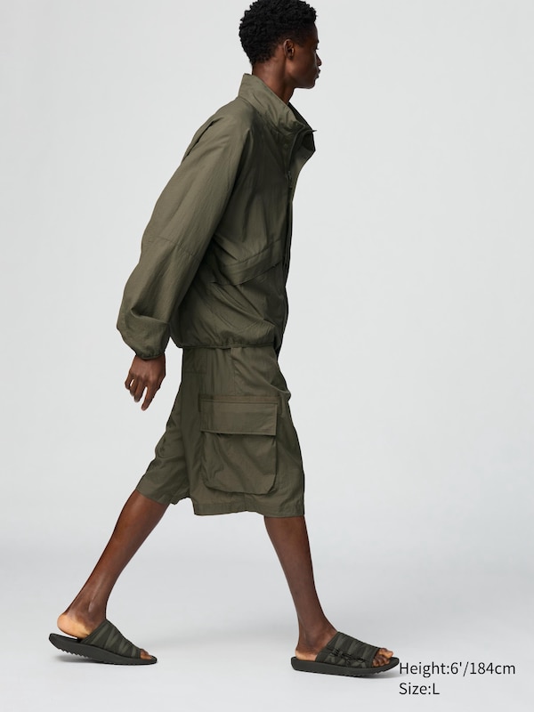 Wide Fit Cargo Half Pants | 9"