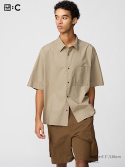 Broadcloth Oversized Shirt | Short Sleeve