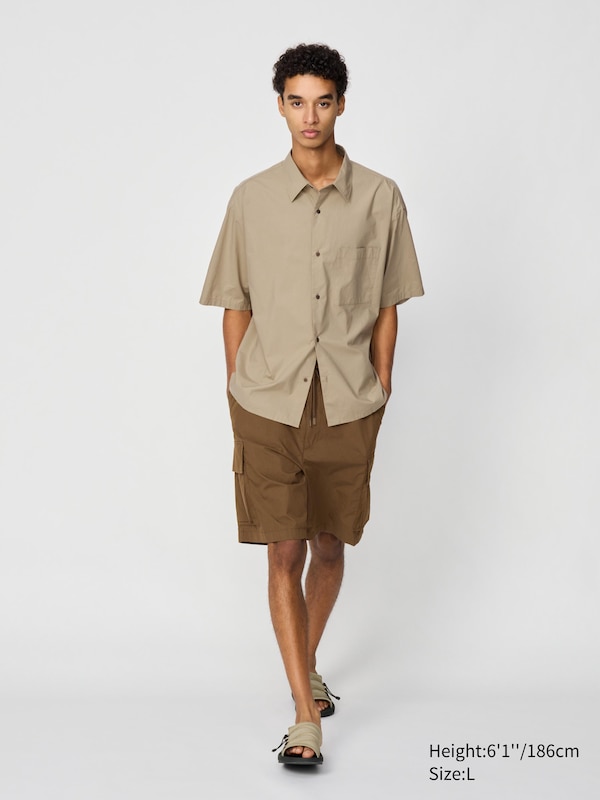 Broadcloth Oversized Shirt | Short Sleeve