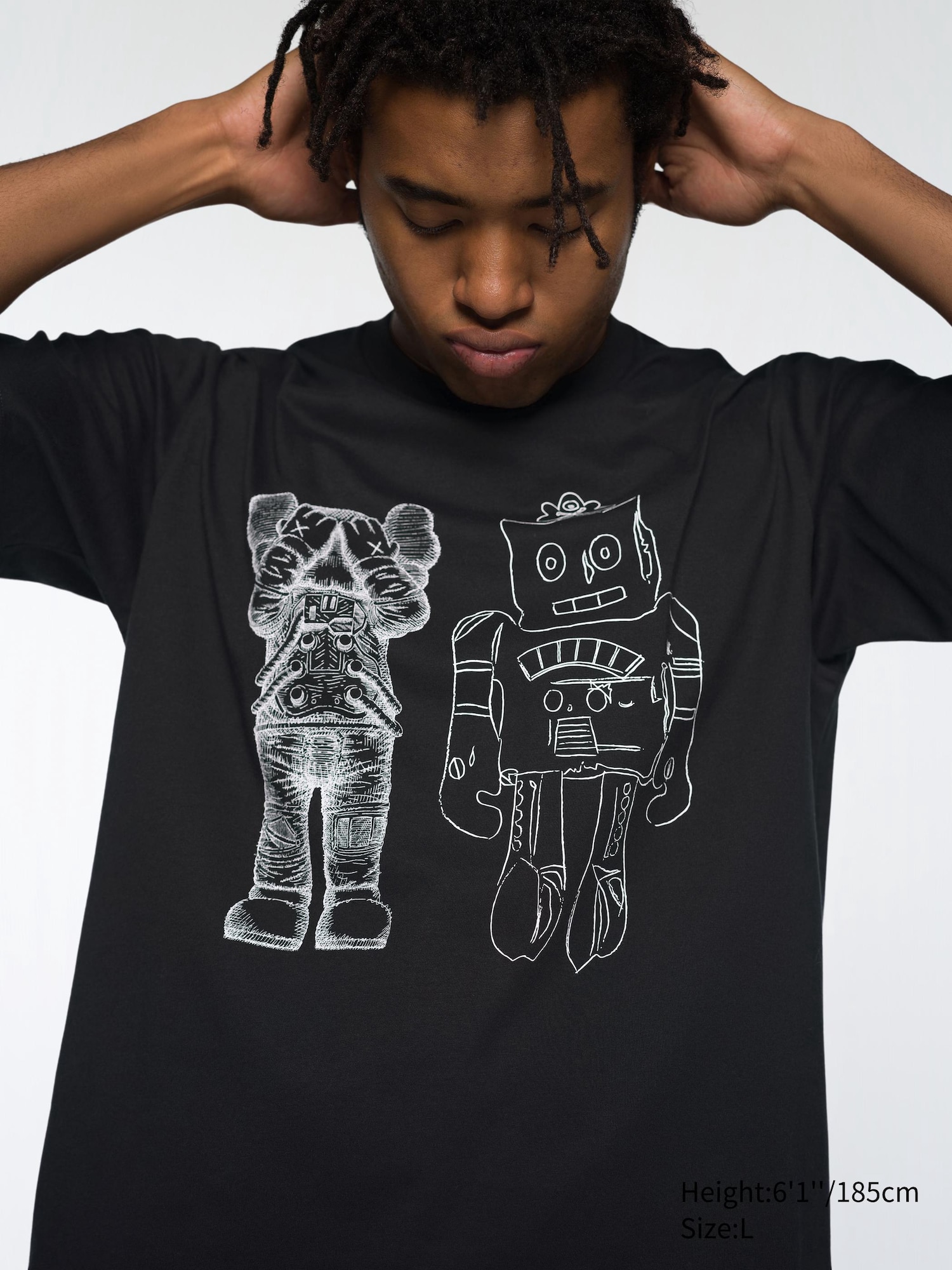 KAWS x UNIQLO 'X's deals Allover Eyes' SPRZ NY Graphic Art T-Shirt Blk