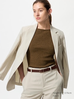 Shirring Boat Neck Sleeveless T-Shirt