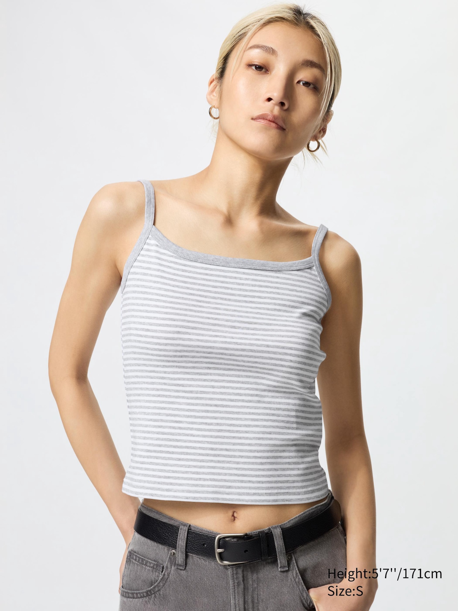 Мини-кофточка Uniqlo в полоску