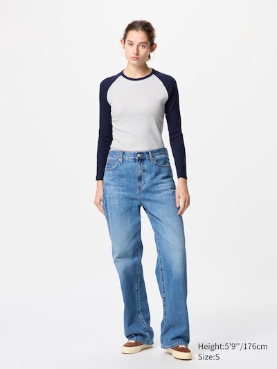 Soft Ribbed Raglan T-Shirt | Long Sleeve