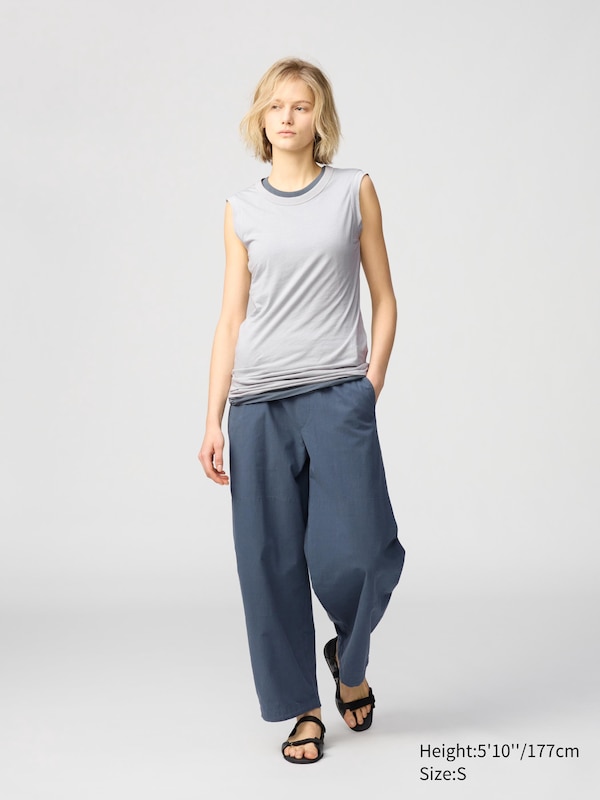 SUPIMA® Cotton Sheer Long T-Shirt | Sleeveless