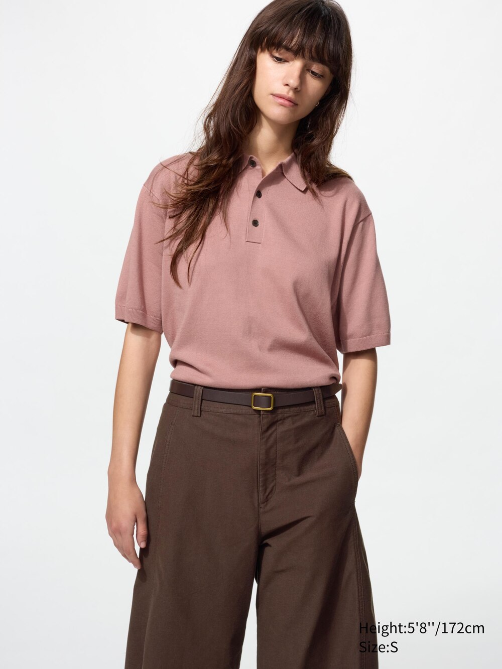 Uniqlo Washable Knitted Polo Sweater | Short Sleeve — фото 5