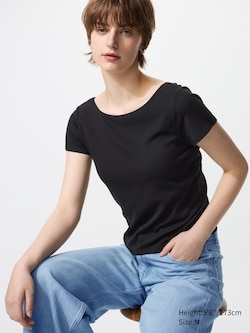 AIRism Cotton Low Back Bra T-Shirt