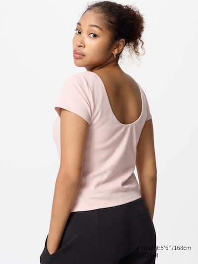 AIRism Cotton Low Back Bra T-Shirt