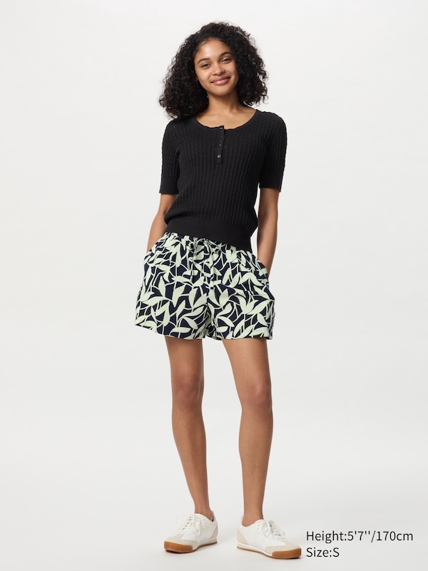 Seersucker Easy Shorts | Printed