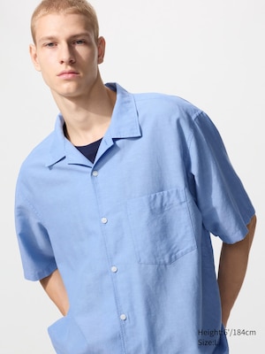 Cotton Linen Shirt | Short Sleeve