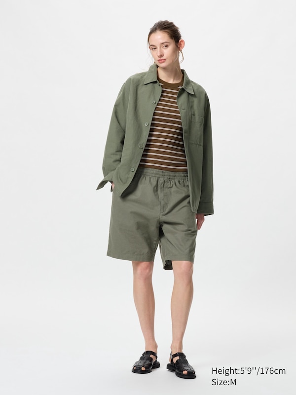 Cotton Linen Shirt Jacket