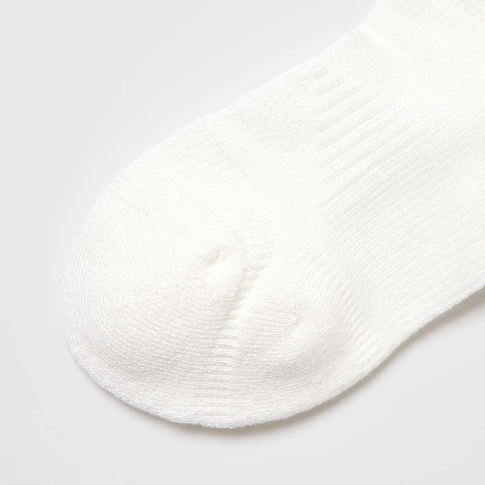 Flat seam prevents bunching at the toes and stays put under shoes.