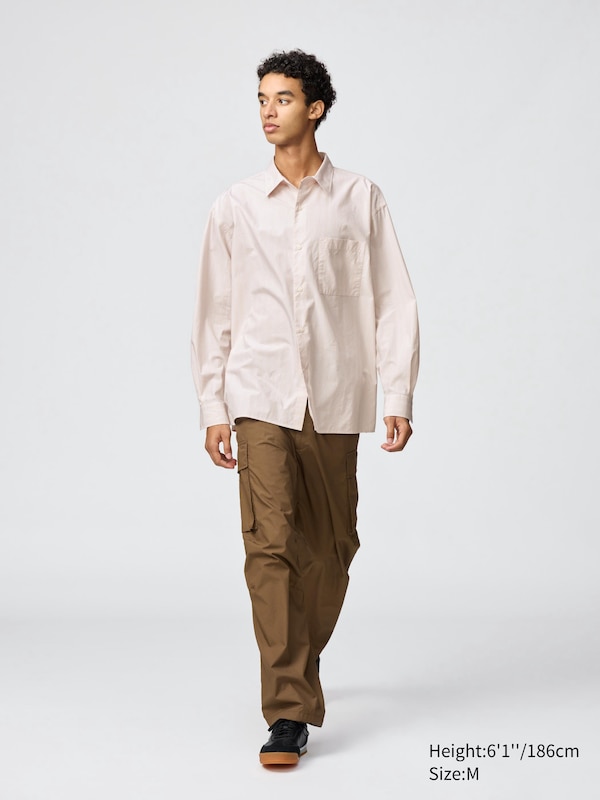 Broadcloth Oversized Shirt | Striped
