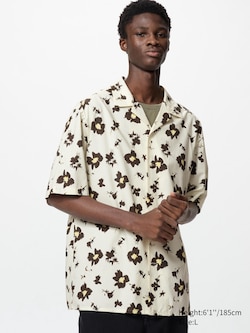 Open Collar Shirt | Short Sleeve | Printed