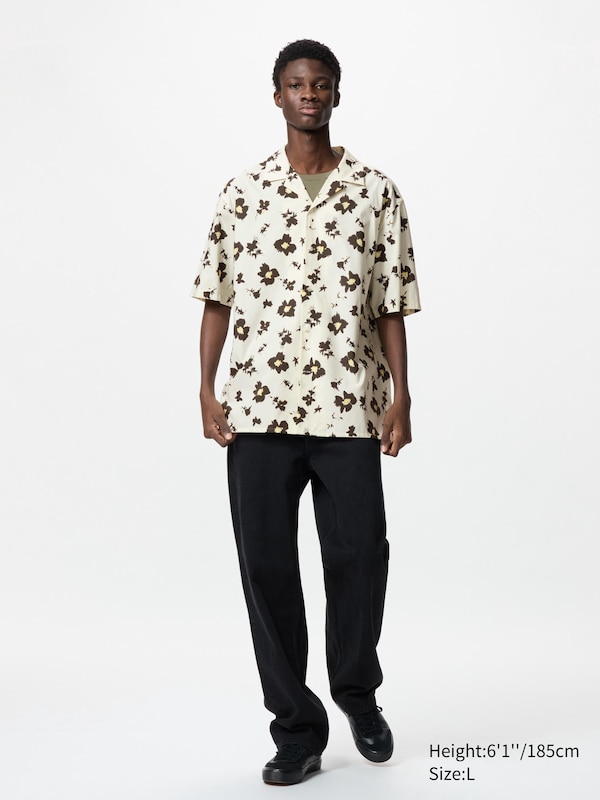 Open Collar Shirt | Short Sleeve | Printed