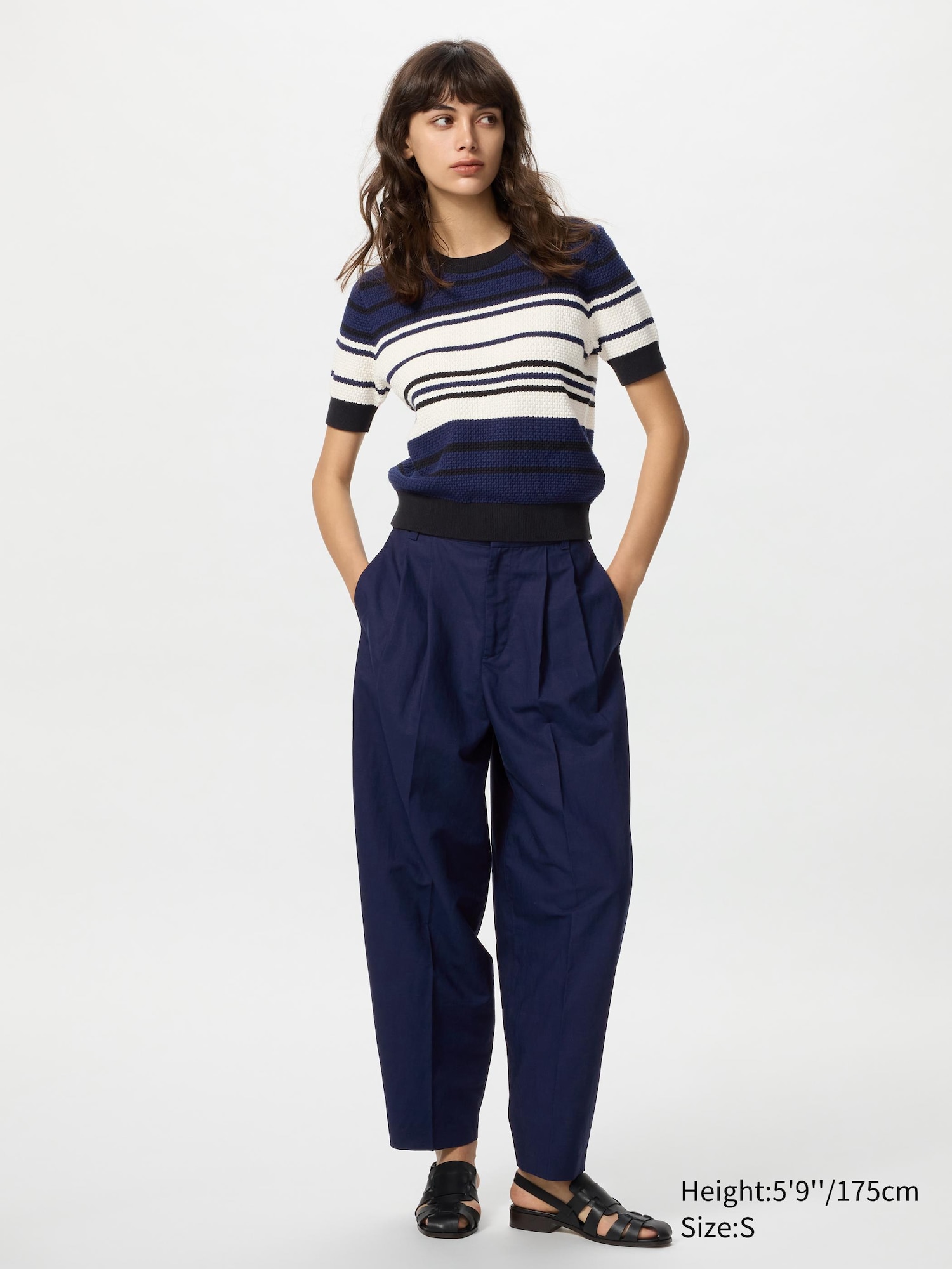 Cotton Popcorn Sweater | Short Sleeve | Striped | UNIQLO US Cotton Popcorn Sweater | Short Sleeve | Striped | UNIQLO US